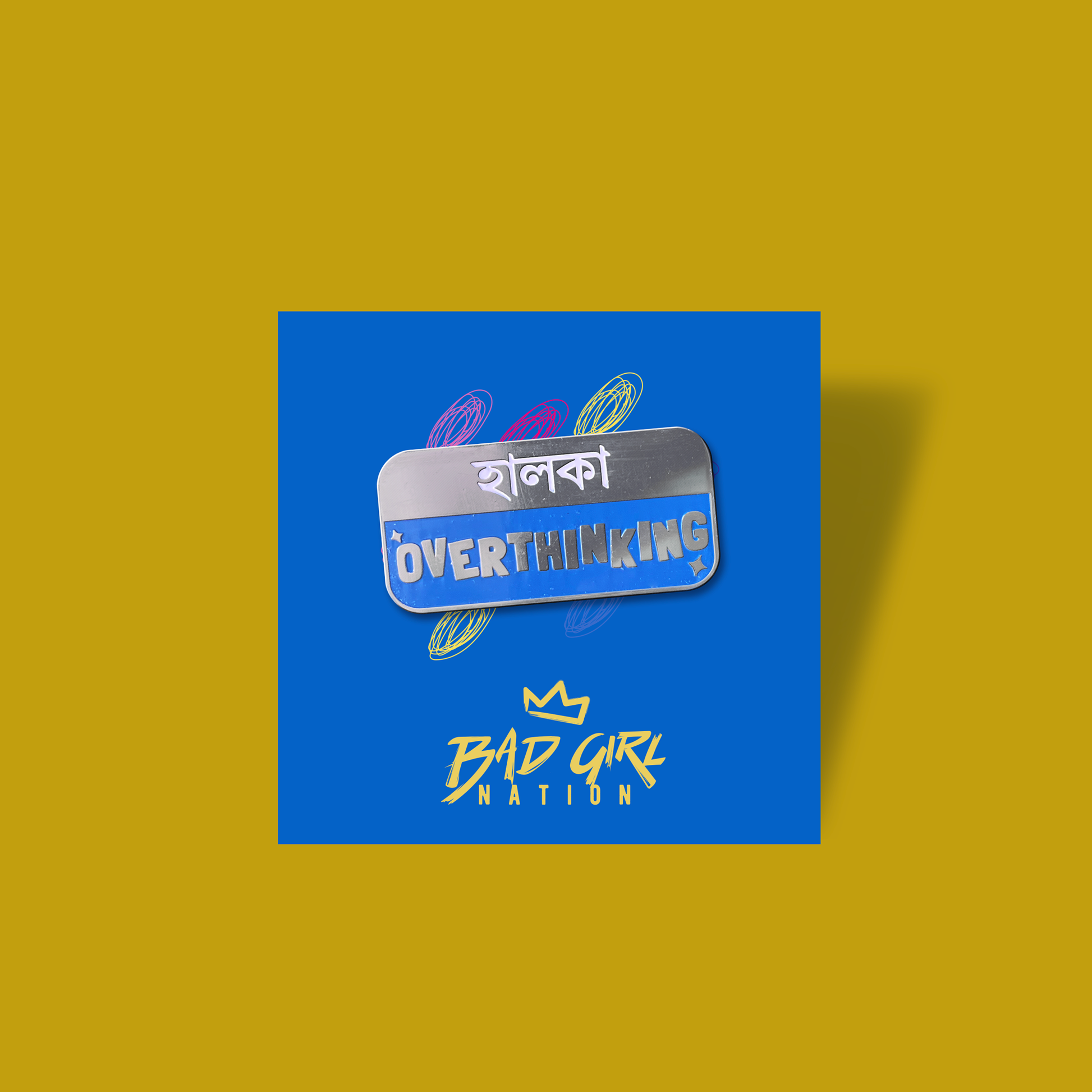 Overthinking | Metal Pin
