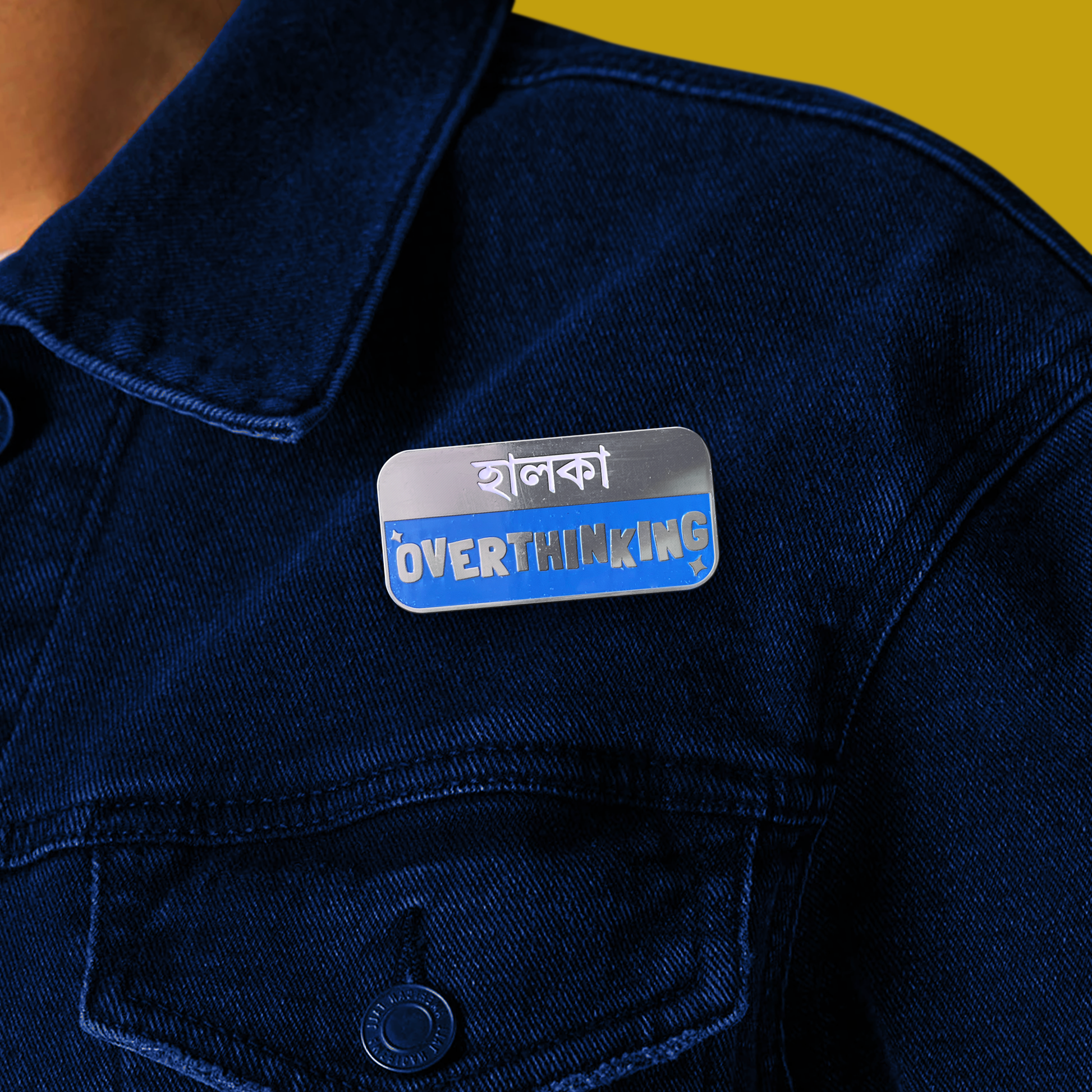 Overthinking | Metal Pin