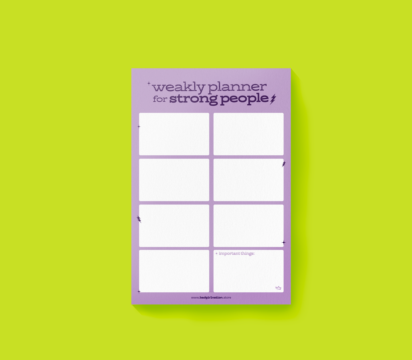 Weakly Planning | Planner Notepad