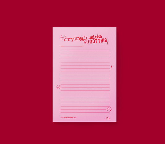 Crying Inside | Planner Notepad