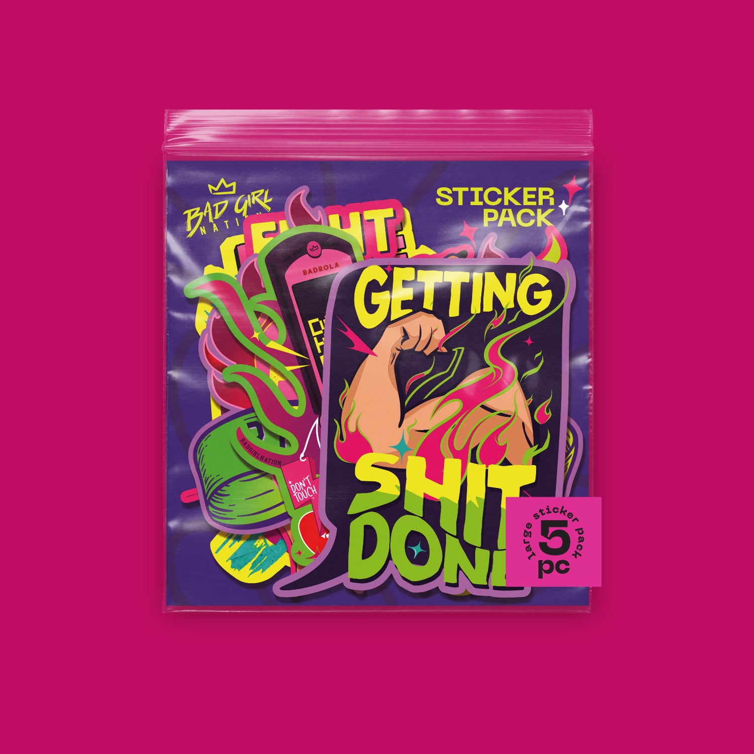 Bad Girl Code | Sticker Pack - 5pc